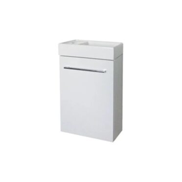 Mueble de Baño Suspendido Minicabinet PEL de 45 cm ancho Urben color White Mate con Lavamanos