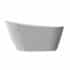 Tina Self Standing Hard Rock White 170x80x72 cm Urben
