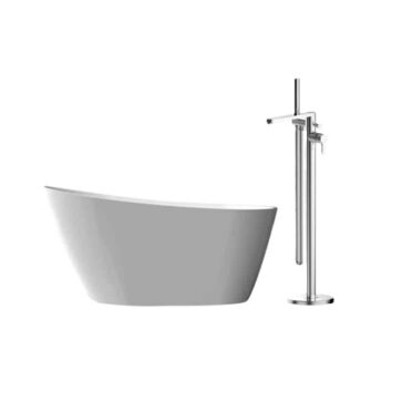 Combo Tina Self Standing Hard Rock con Griferia de Pie