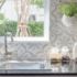 Porcelanato Gres Esmaltado Impresión Digital Imperial Deco 20x20 Azul y Verde Mate