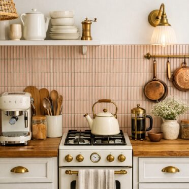 Mosaico Malla Muro Kit-Kat Rosa Antiguo Brillo 30.8x28.2 cm