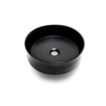 Lavamanos Redondo Sobre Cubierta Nora Matte Black Urben