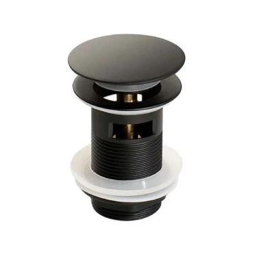 Desagüe Push Black Mate para Lavamanos con Rebalse Urben