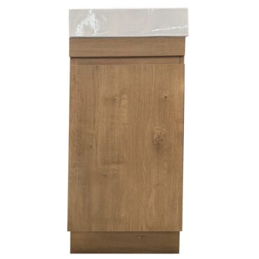 Mueble de Baño a Piso Minicabinet 40 cm ancho PEL Urben color Ancient Oak con Lavamanos