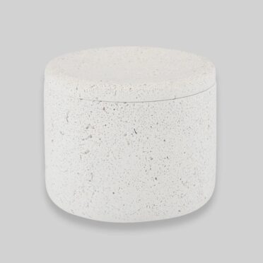 Frasco para Algodon color Crema