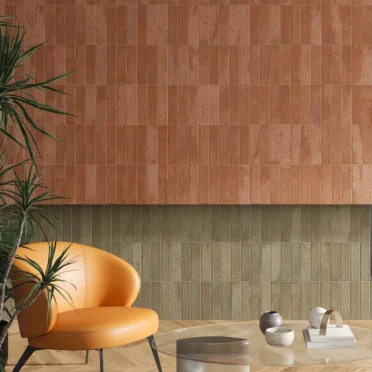 Porcelanato Esmaltado Miniature Fornace Rosso Mattone Natural 6x24cm