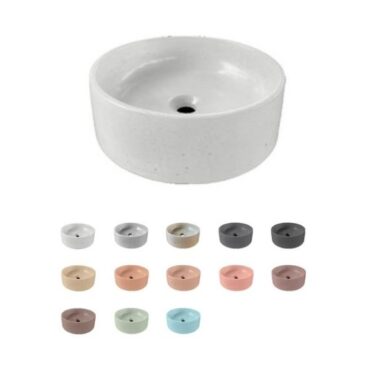 Lavamanos de Sobreponer de Concreto Redondo a Pedido