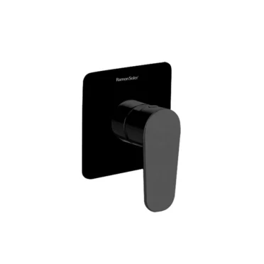 Grifería de Ducha Empotrada 1 Via para ducha Ramon Soler modelo Alexia Negro Mate