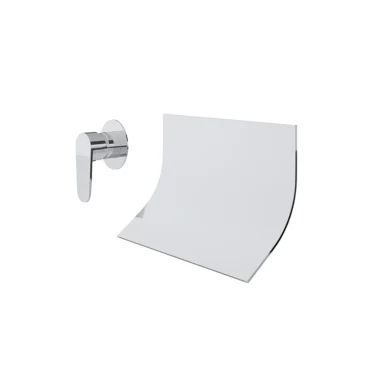 Grifería a Muro Empotrado con Cascada Ramon Soler modelo Alexia Cromada