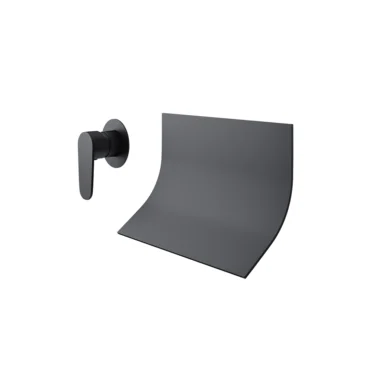 Grifería a Muro Empotrado con Cascada Ramon Soler modelo Alexia Negro Mate a Pedido