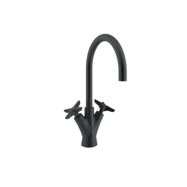 Grifería de Lavamanos Bimando Giratorio Ramon Soler Modelo Adagio Negra Mate