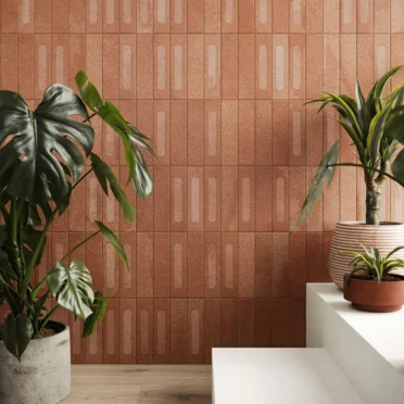 Porcelanato Esmaltado Miniature Fornace Formella Rosso Mattone Natural 6x24cm