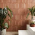 Porcelanato Esmaltado Miniature Fornace Formella Rosso Mattone Natural 6x24cm