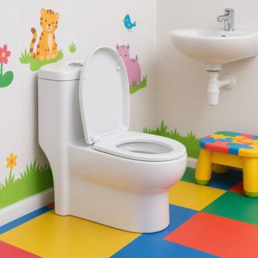 WC Kinder Infantil One Piece Descarga a Piso Blanco Urben