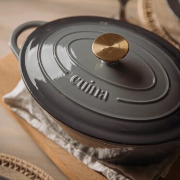 Olla Ovalada 28 cm Grey