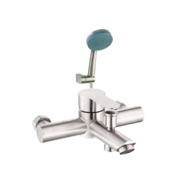 Set Grifería Tina/Ducha incluye Ducha Manual Bora Acero Inoxidable Satinado Urben