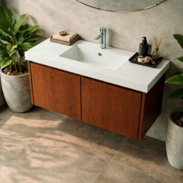 Mueble de Baño Rovere Suspendido Dos Puertas 60 cm ancho con Lavamanos Lenga Urben