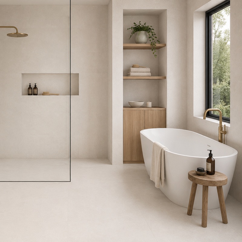 Porcelanato Gres Esmaltado Argon 60×120 Ivory Rectificado