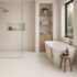 Porcelanato Gres Esmaltado Argon 60x60 Ivory Rectificado