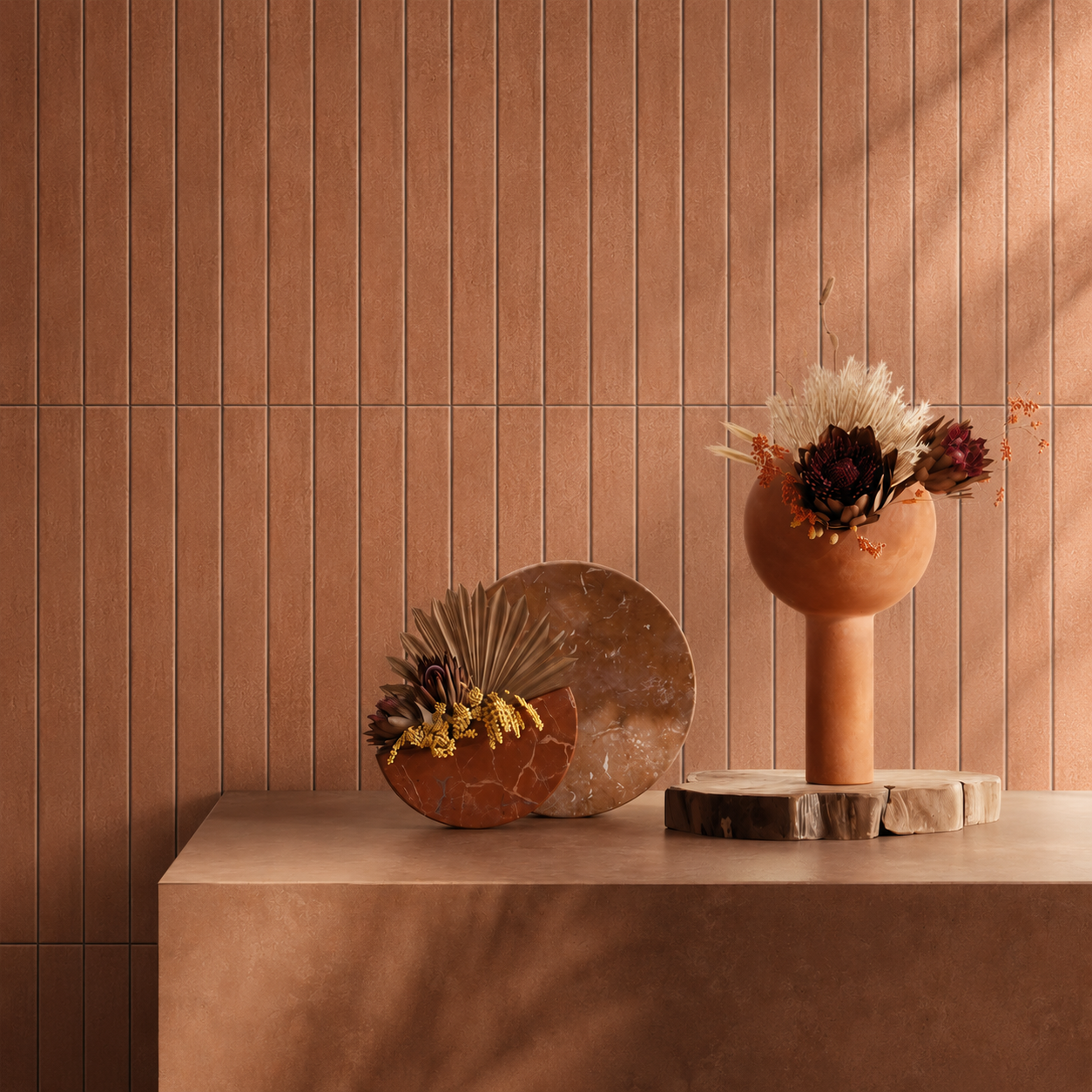 Porcelanato Essenza 5×45 cm Cotto Mate