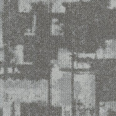 Alfombra en Palmetas Glitched Gravity 50x50 Gris 013-D