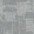Alfombra en Palmetas Glitched Gravity 50x50 Gris y Azul 131-A