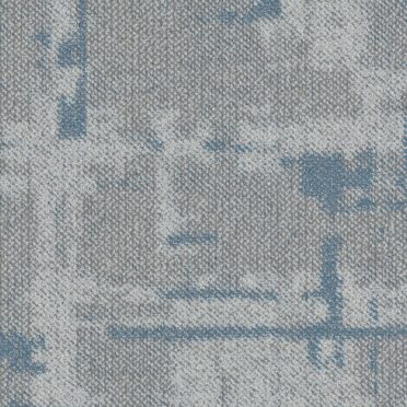 Alfombra en Palmetas Glitched Gravity 50x50 Gris y Azul 131-B