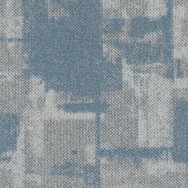 Alfombra en Palmetas Glitched Gravity 50x50 Gris y Azul 131-C