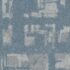 Alfombra en Palmetas Glitched Gravity 50x50 Gris y Azul 131-D