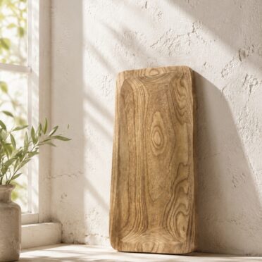 Bandeja Rectangular de Madera 50,5x23cm